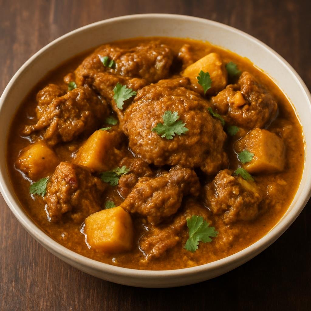 Entree: Trinidad and Tobago – Northern Culinary Region – Curry Duck (Slow-simmered Trinidadian curried duck in aromatic spices and herbs, often finished with potatoes and coconut for a rich, savory stew) recipe
