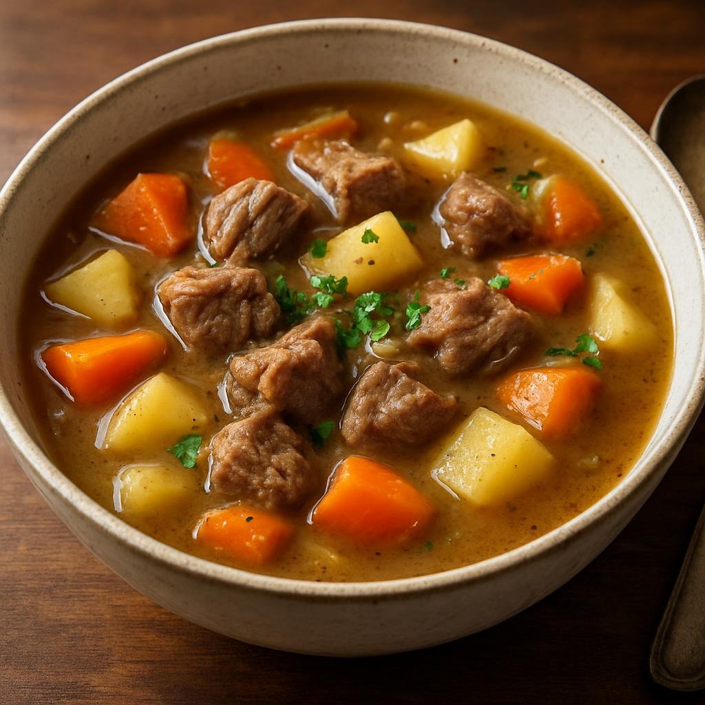 Entree: Faroe Islands – Kjøtsúpan (Traditional Faroese lamb and root-vegetable soup-stew) recipe