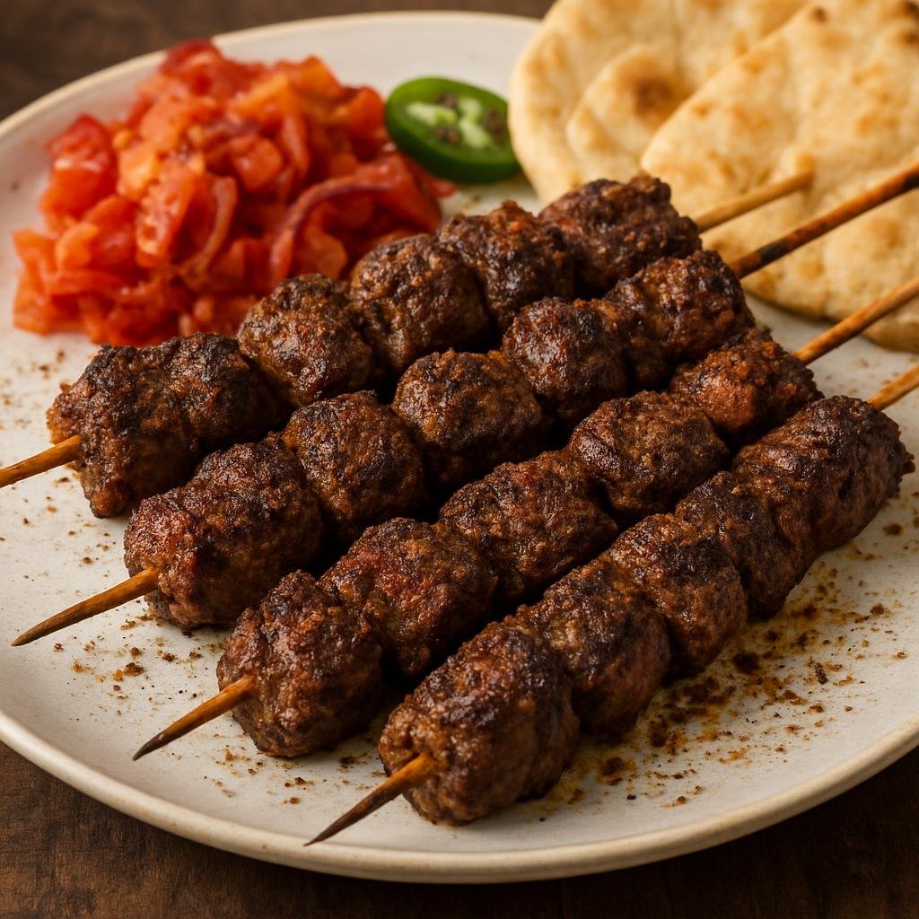 Entree: Ethiopia – Afar – Afar Camel Kebabs (Charcoal-grilled skewers of marinated camel meat seasoned with Afar regional spices) recipe