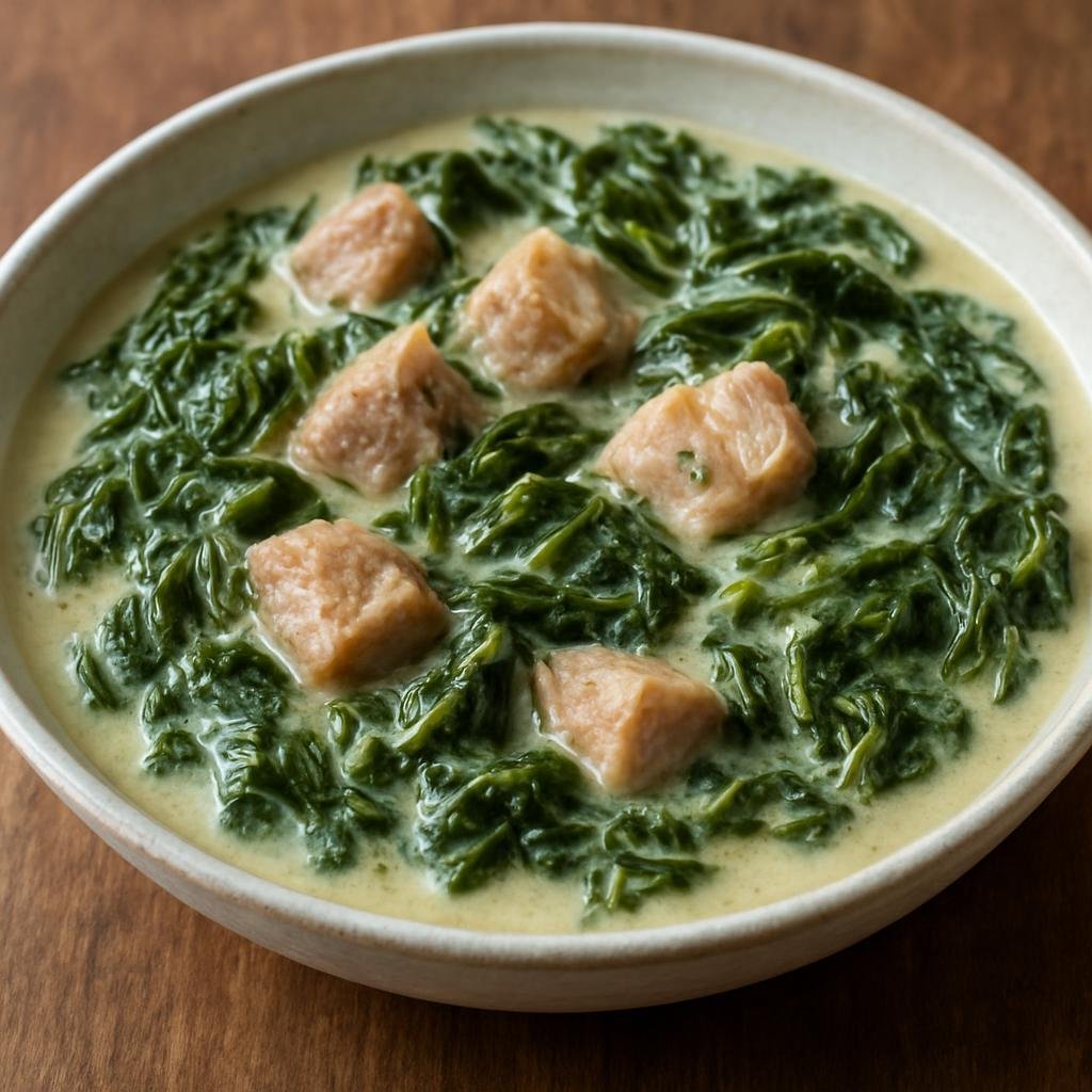 Entree: French Polynesia – Northern Culinary Region – Fafa (Taro leaf stew cooked in coconut cream often prepared with pork or fish) recipe