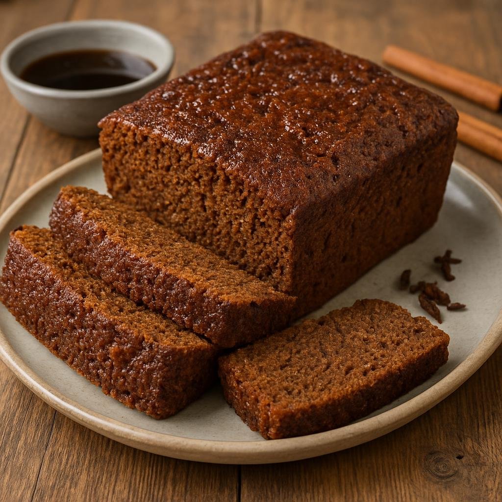 Entree: Netherlands – Friesland – Friese Kruidkoek (Dense Frisian rye spice cake traditionally flavored with molasses and warming spices) recipe