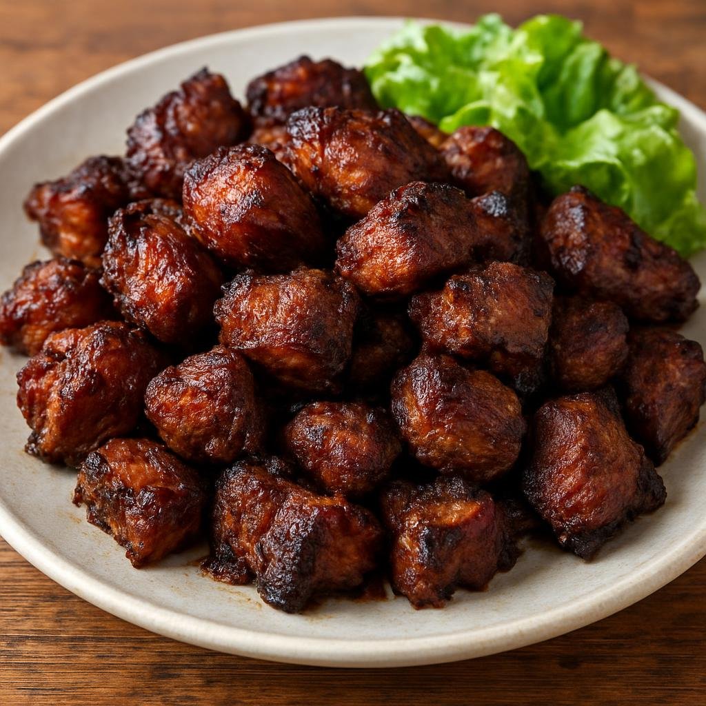 Entree: Dominica – National Cuisine – Jerk Pork (Pork pieces marinated in a spicy-sweet pimento and Scotch bonnet paste then grilled or roasted until deeply flavored and caramelized) recipe