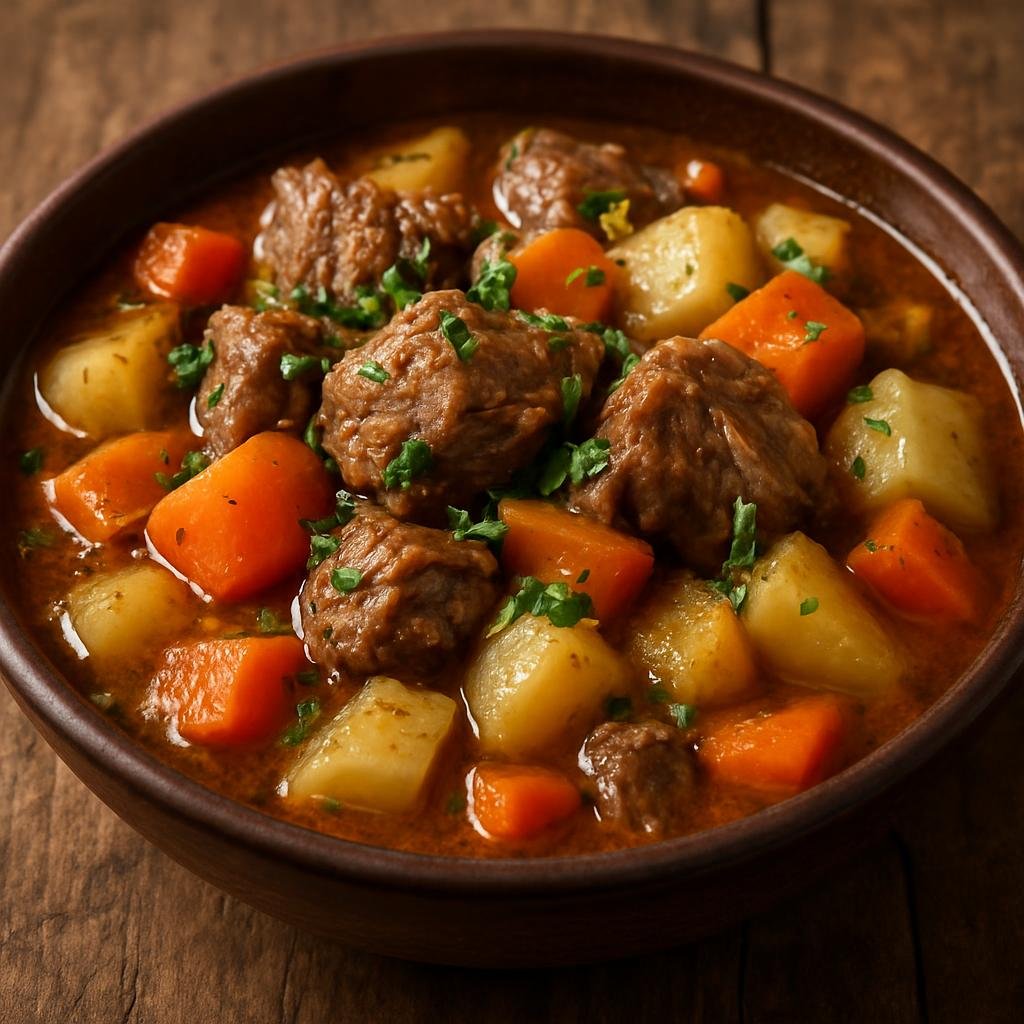 Entree: Kazakhstan – Northern Kazakhstan – Koktal (Hearty Kazakh lamb and root-vegetable stew cooked slowly in a sealed pot) recipe