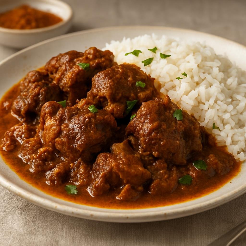 Entree: Guadeloupe – Northern Culinary Region – Cabri Massalé (Guadeloupean curried goat braised in a Massalé spice blend) recipe