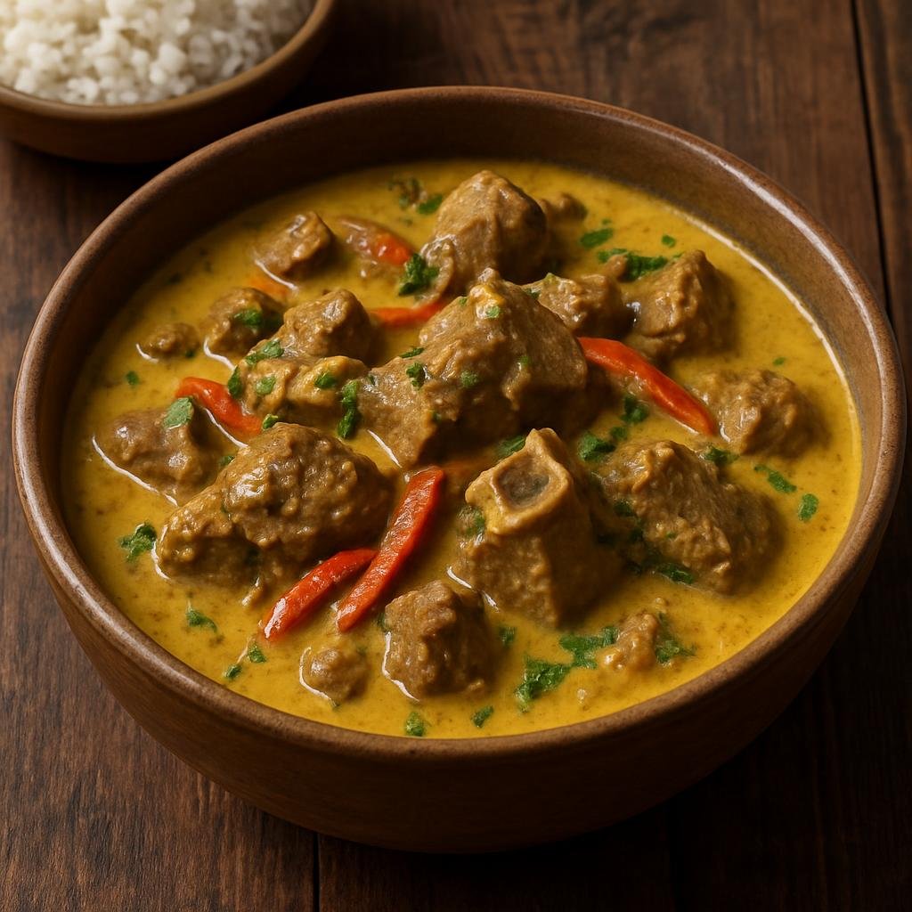 Entree: Venezuela – Northern Culinary Region – Chivo en Coco (Goat stewed in coconut milk with coastal Venezuelan seasonings) recipe