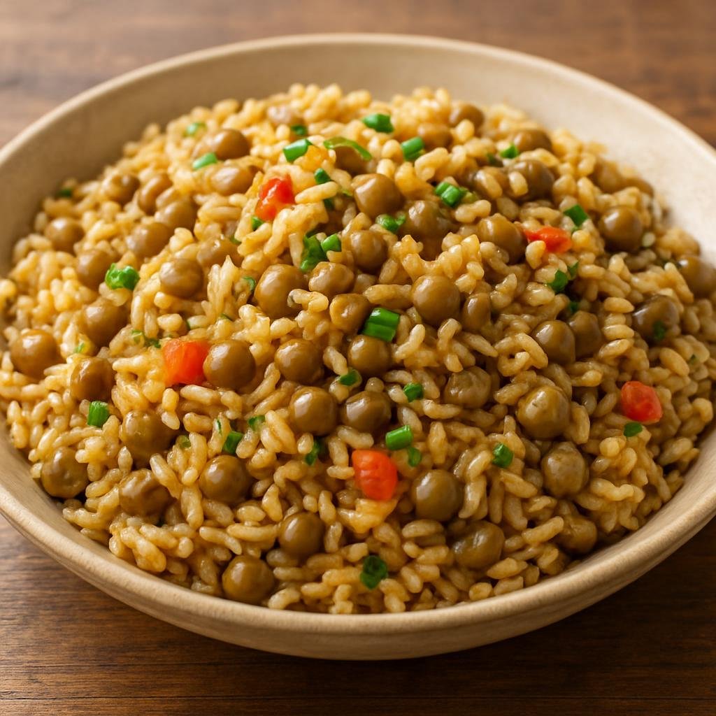 Entree: Anguilla – Central Culinary Region – Pigeon Peas and Rice (Savory one-pot rice cooked with pigeon peas, coconut milk, aromatics, and island spices) recipe