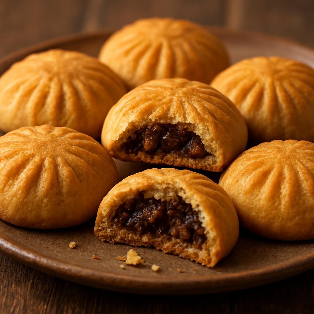 Entree: Iraq – Basra & South – كليجة ➤ Kleija (Stuffed Iraqi shortbread pastries traditionally filled with sweet date and nut paste) recipe