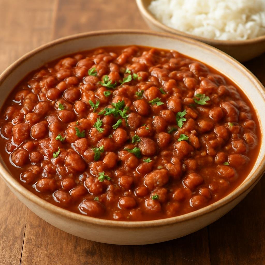 Entree: Democratic Republic of the Congo – National Cuisine – Madesu (Hearty Congolese stewed red beans in a spiced tomato and onion sauce) recipe