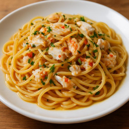 Entree: Italy – Linguine al Granchio (Linguine with crab) recipe