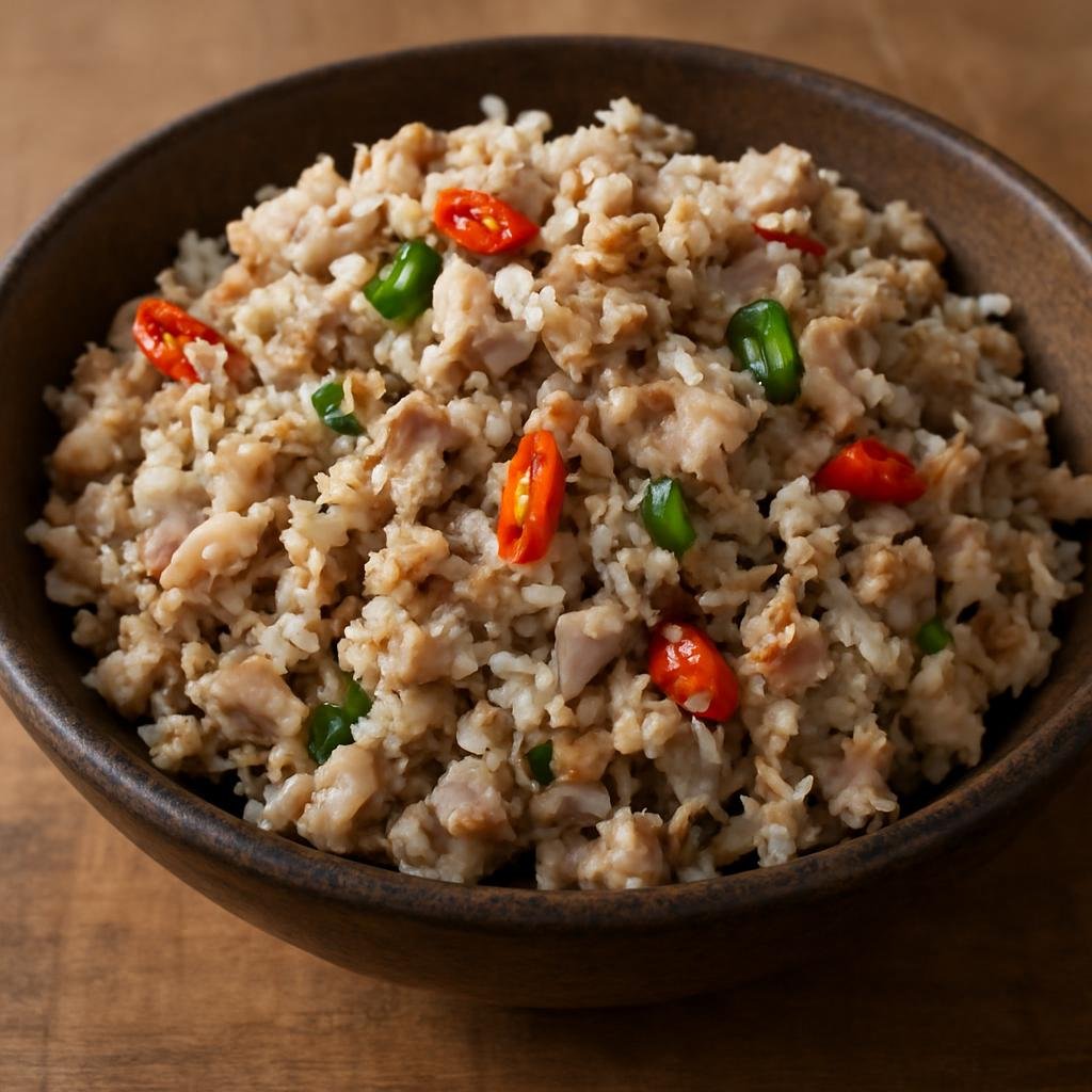 Entree: Micronesia – Southern Culinary Region – Kelaguen (Citrus-marinated chopped grilled meat or seafood mixed with grated coconut, onions, and chilies) recipe