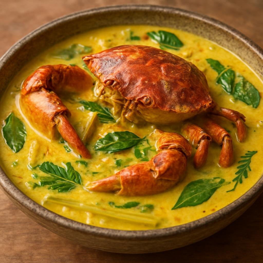 Entree: New Caledonia – Southern Culinary Region – Coconut Crab Curry (Coconut milk-based curry with fresh crab and Pacific island aromatics) recipe