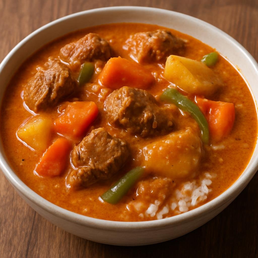 Entree: Senegal – Northern Senegal – Mafe (West African peanut and tomato stew with meat and vegetables) recipe