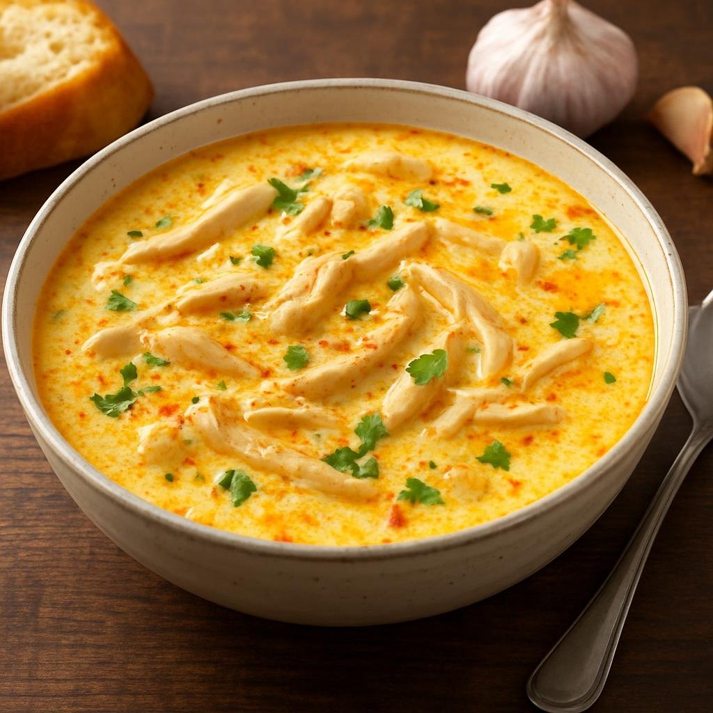 Entree: Romania – Moldavia – Ciorbă de Burtă (Sour beef tripe soup thickened with egg yolks and cream, seasoned with garlic and vinegar) recipe