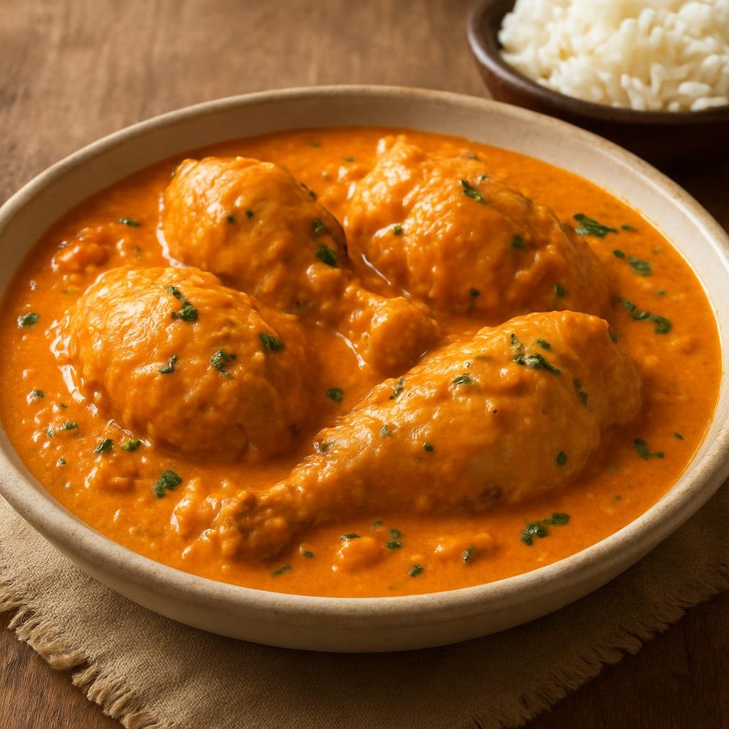 Entree: Guatemala – Southern Culinary Region – Pollo en Crema (Chicken simmered in a rich creamy tomato and onion sauce) recipe