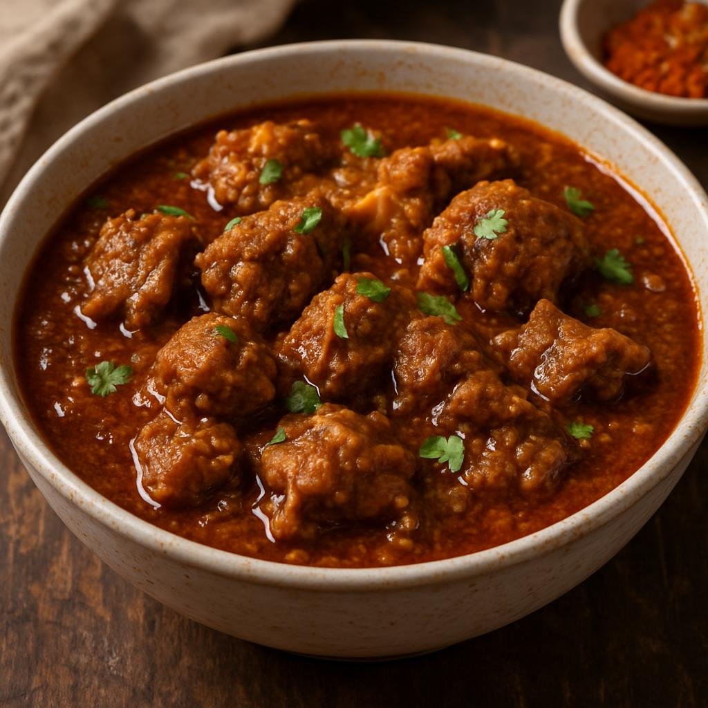 Entree: India – Sindhi-Indian – भुगल गोश्त ➤ Bhugal Gosht (Slowly cooked spiced mutton reduced to a thick, aromatic gravy) recipe