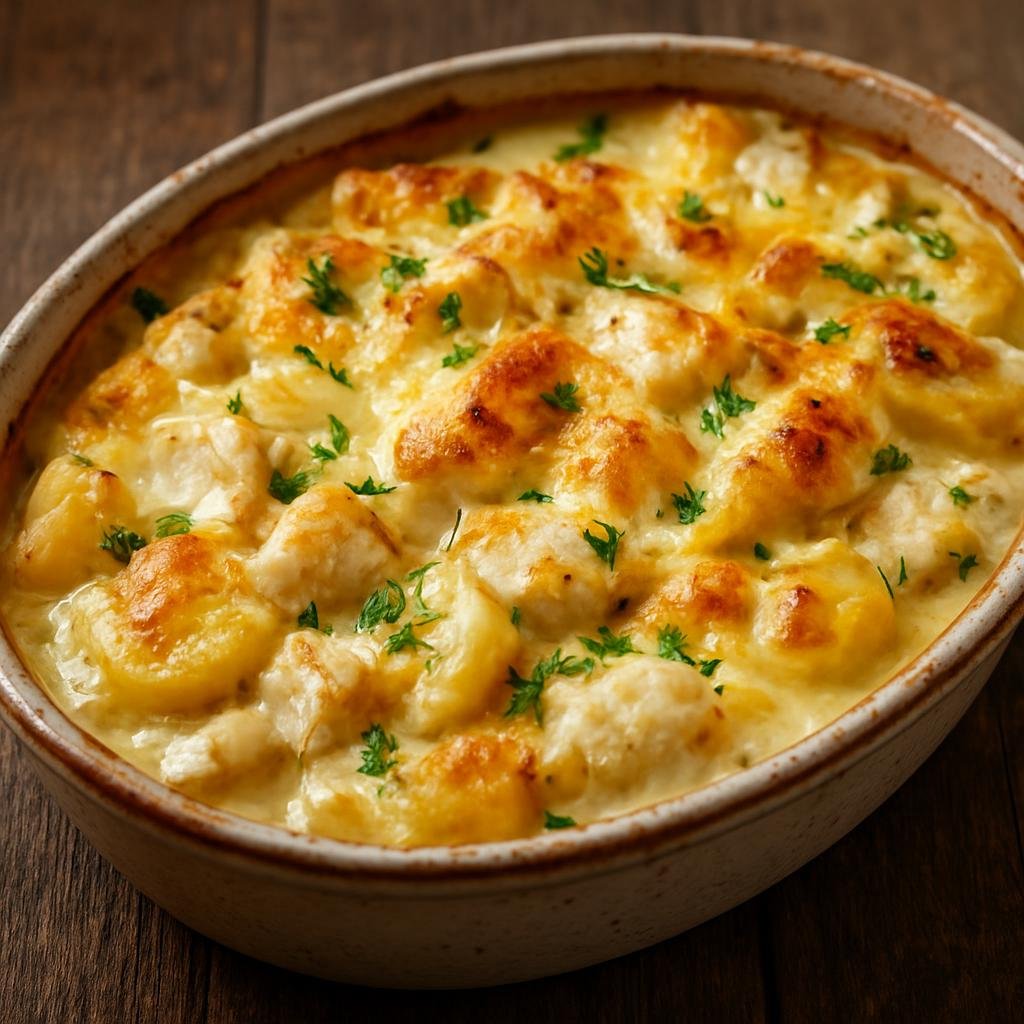 Entree: Martinique – Southern Culinary Region – Tartiflette de Morue (Baked creole casserole of salted cod and potatoes in a creamy cheesy sauce) recipe