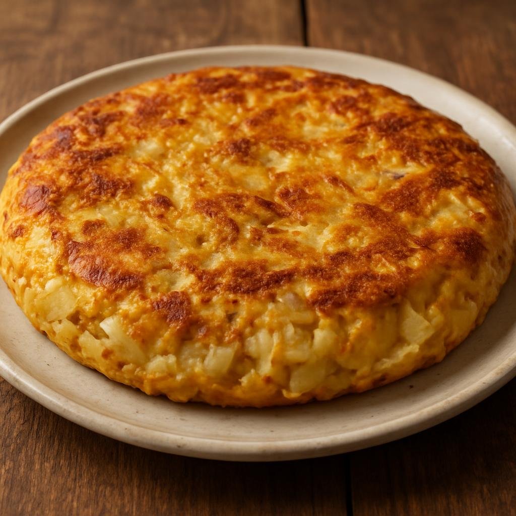 Entree: France – Basque Country – Truita de Bacalao (Pan omelette of salt cod with potatoes and onions typical of the Basque region) recipe