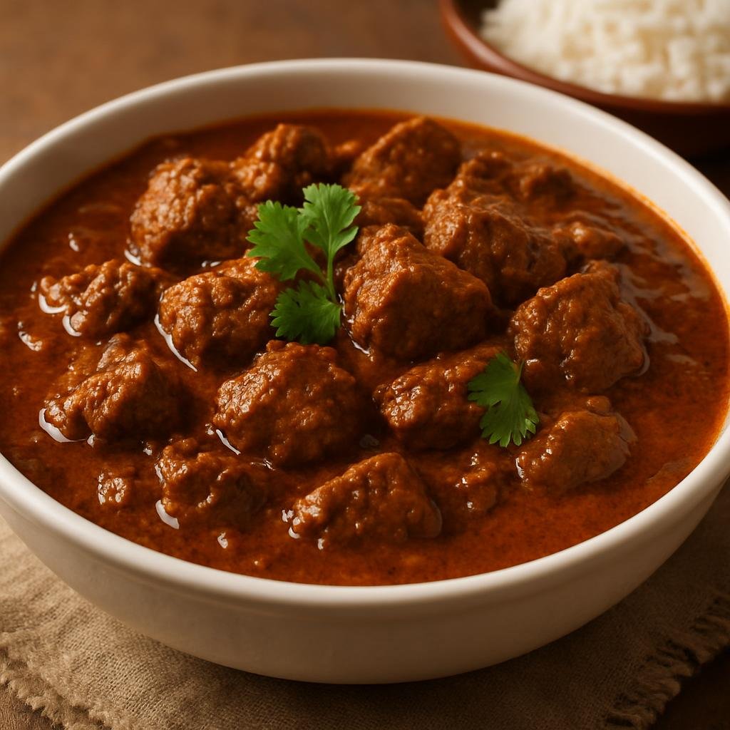Entree: Mauritius – Southern Culinary Region – Kalia (Mauritian curried meat stew of slow-cooked spiced meat in a richly flavored aromatic gravy) recipe