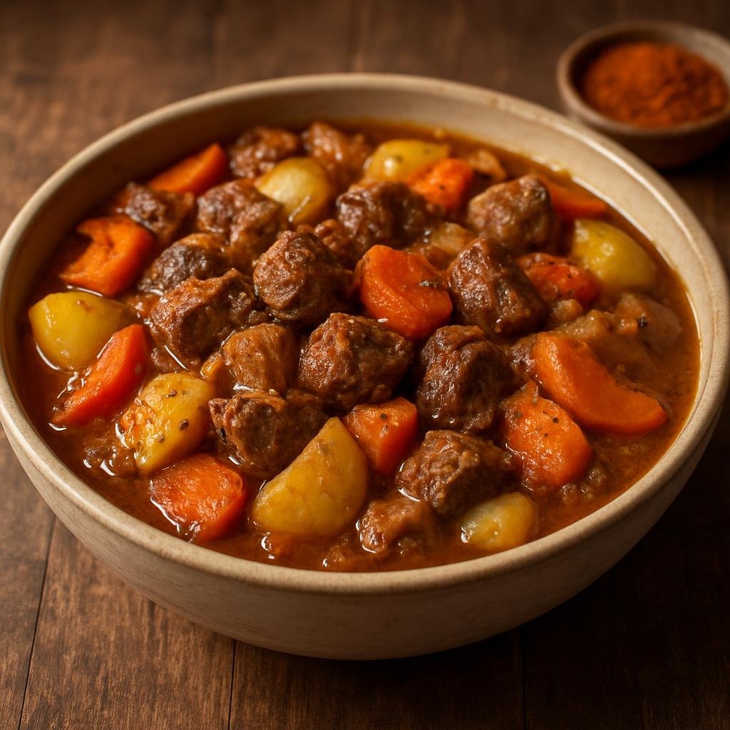 Entree: Kazakhstan – Southern Kazakhstan – Коктал ➤ Koktal (Hearty Southern Kazakh lamb and vegetable stew braised with warm spices) recipe