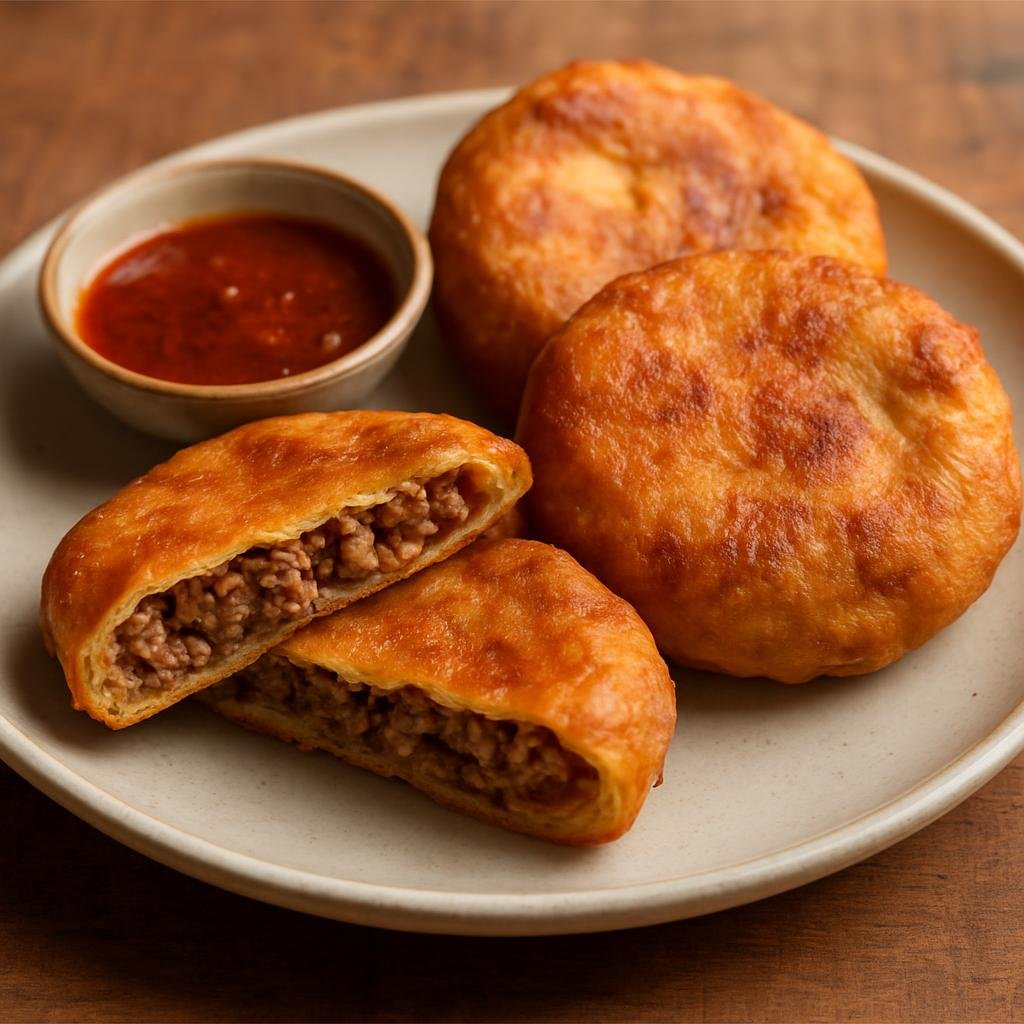 Entree: India – Sikkim & Himalayan – Sha Phaley (Deep-fried meat-filled Tibetan-style flatbread popular in Sikkim and the Himalayan region) recipe