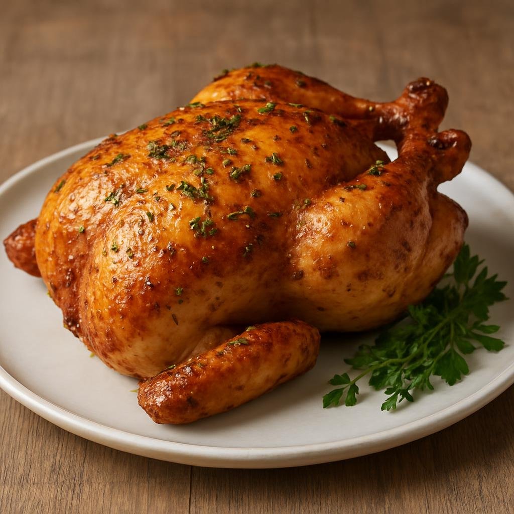Entree: Denmark – Copenhagen & Zealand – Stegt Kylling (Pan-roasted whole chicken with crisp golden skin and simple Danish herbs) recipe