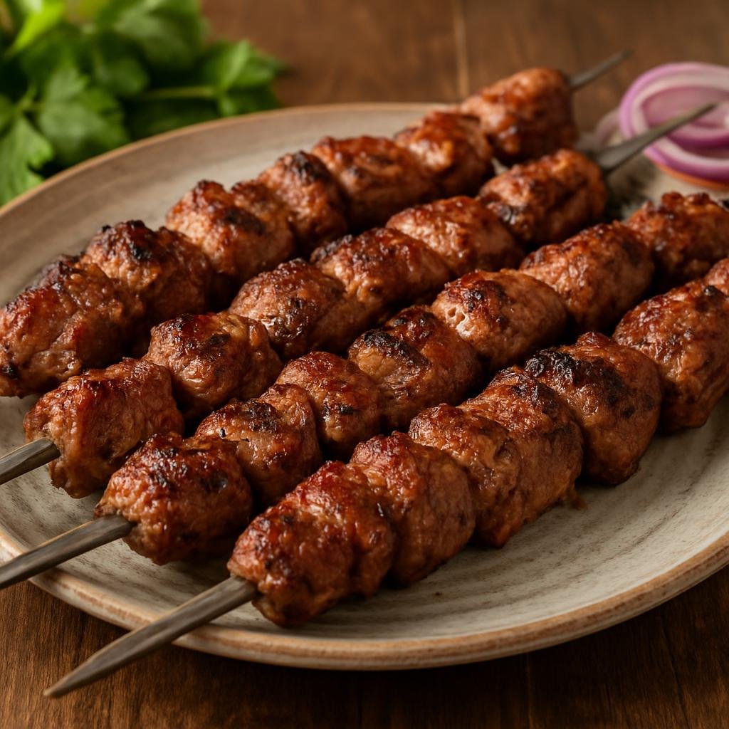 Entree: Tajikistan – Southern Culinary Region – Шашлик ➤ Shashlik (Skewered marinated grilled meat, typically lamb or beef) recipe