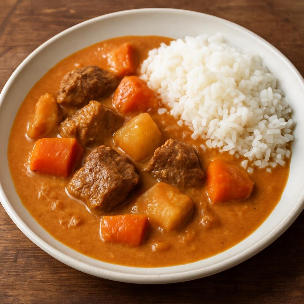 Entree: Senegal – Senegalese Wolof Cuisine – Mafe (West African peanut-based stew with meat and vegetables served with rice) recipe