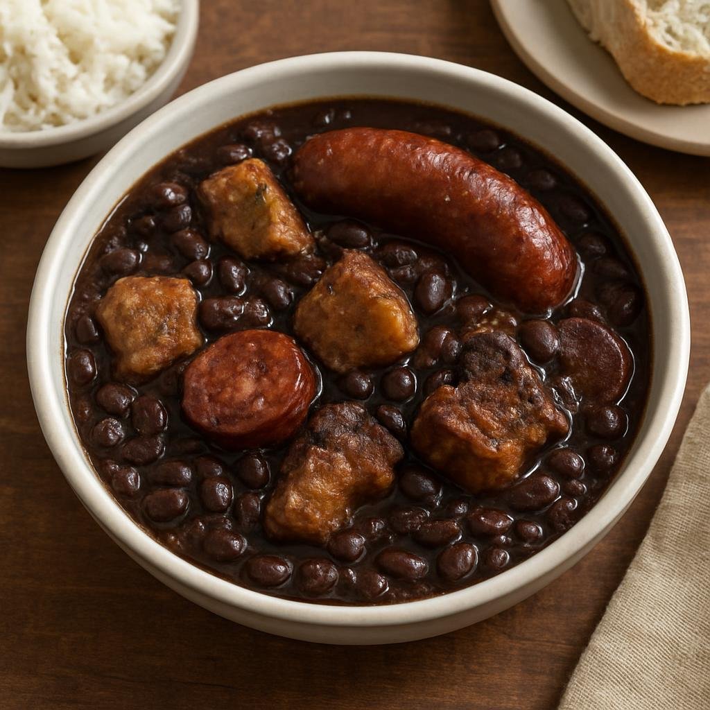Entree: Portugal – Lisbon – Feijoada à Portuguesa (Hearty Portuguese stew of beans with assorted pork and sausages) recipe