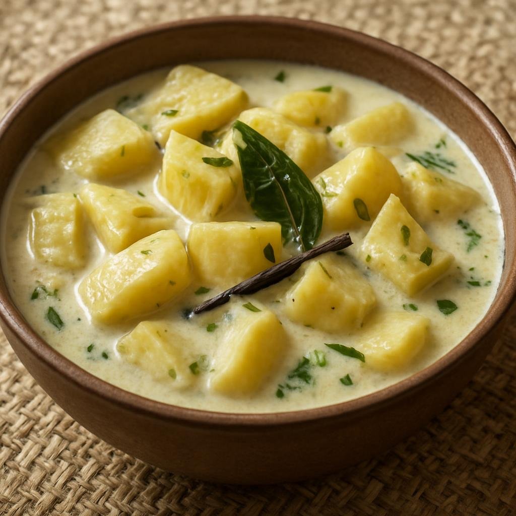 Entree: French Polynesia – Southern Culinary Region – Uru with Coconut Milk (Breadfruit simmered in rich coconut milk with island aromatics) recipe