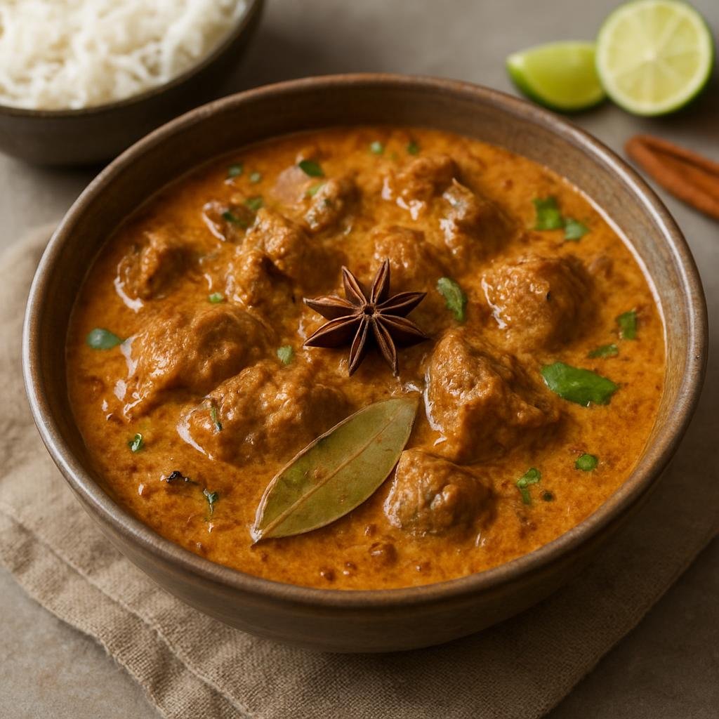 Entree: Pakistan – Kashmir / Gilgit-Baltistan – کشمیری موجی گاڈ ➤ Kashmiri Mūjī Gād (Kashmiri-style mutton stew braised with yogurt, fennel, and warming whole spices) recipe