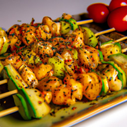 Entrée: United States – Grilled Veggie Skewers recipe
