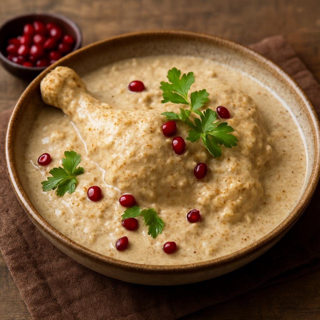 Entree: Georgia – Tbilisi & Eastern Georgia – საცივი ➤ Sats'ivi (Poultry in a chilled, spiced walnut sauce) recipe