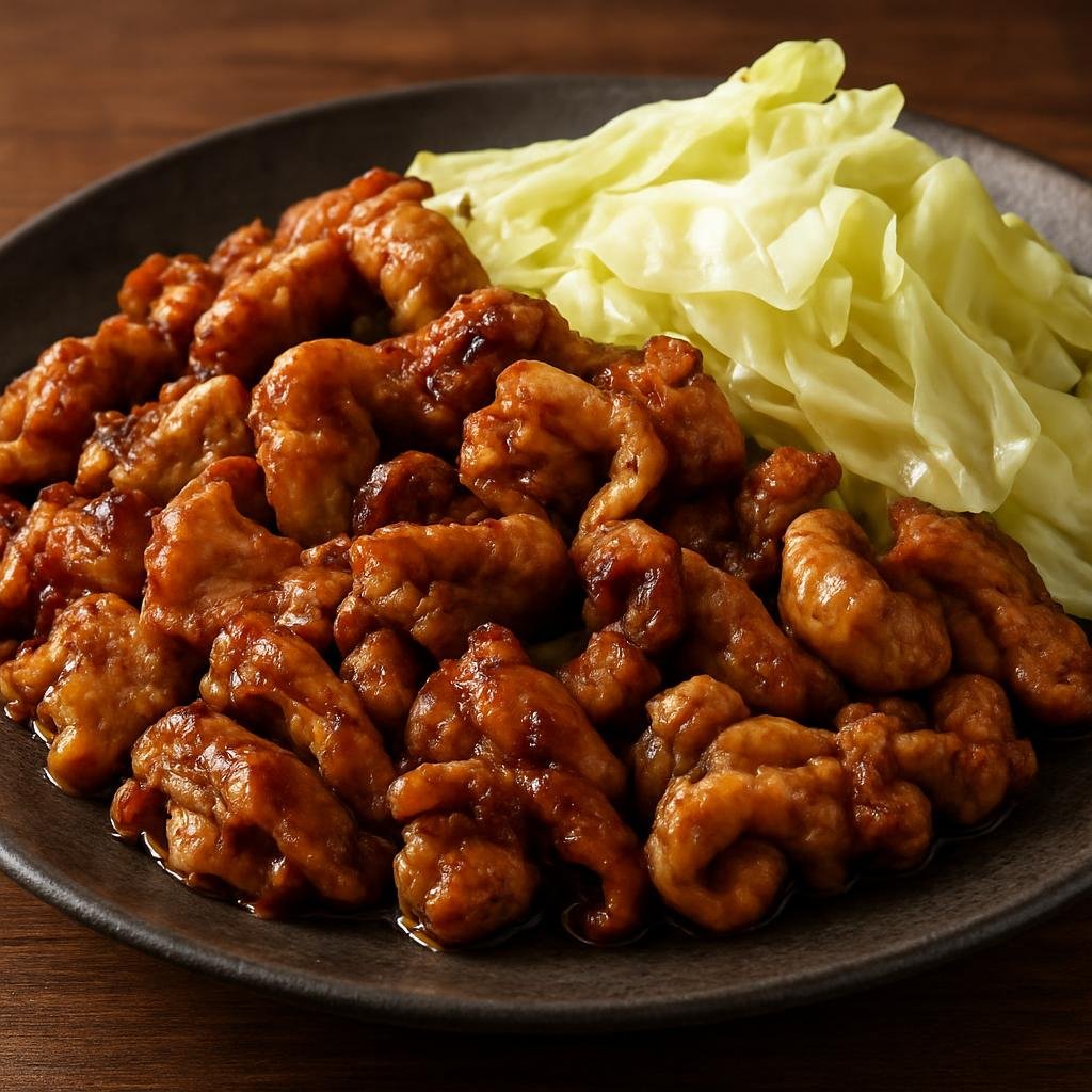 Entree: Japan – Kansai / Osaka-Kyoto – ホルモン焼き ➤ Horumon-yaki (grilled seasoned offal with cabbage) recipe