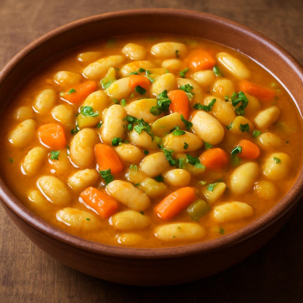 Entree: Greece – Greek Pontic Cuisine – Ποντιακή φασολάδα ➤ Pontiaki fasolada (Hearty white bean stew flavored with vegetables and olive oil from the Pontic Greek tradition) recipe