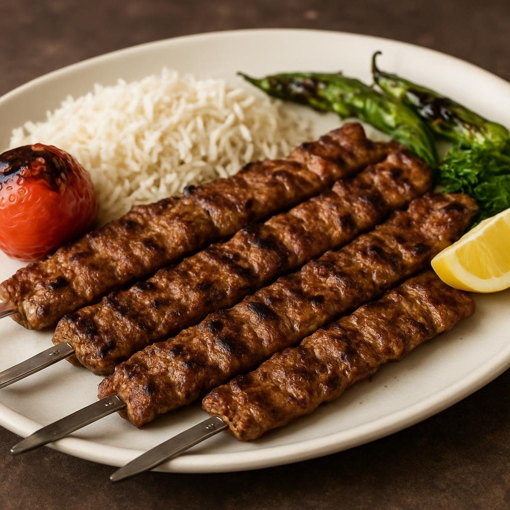 Entree: Iran – Kurdish Iran – کباب برگ ➤ Kabāb-e Barg (Thin, marinated slices of lamb or beef grilled on flat skewers) recipe