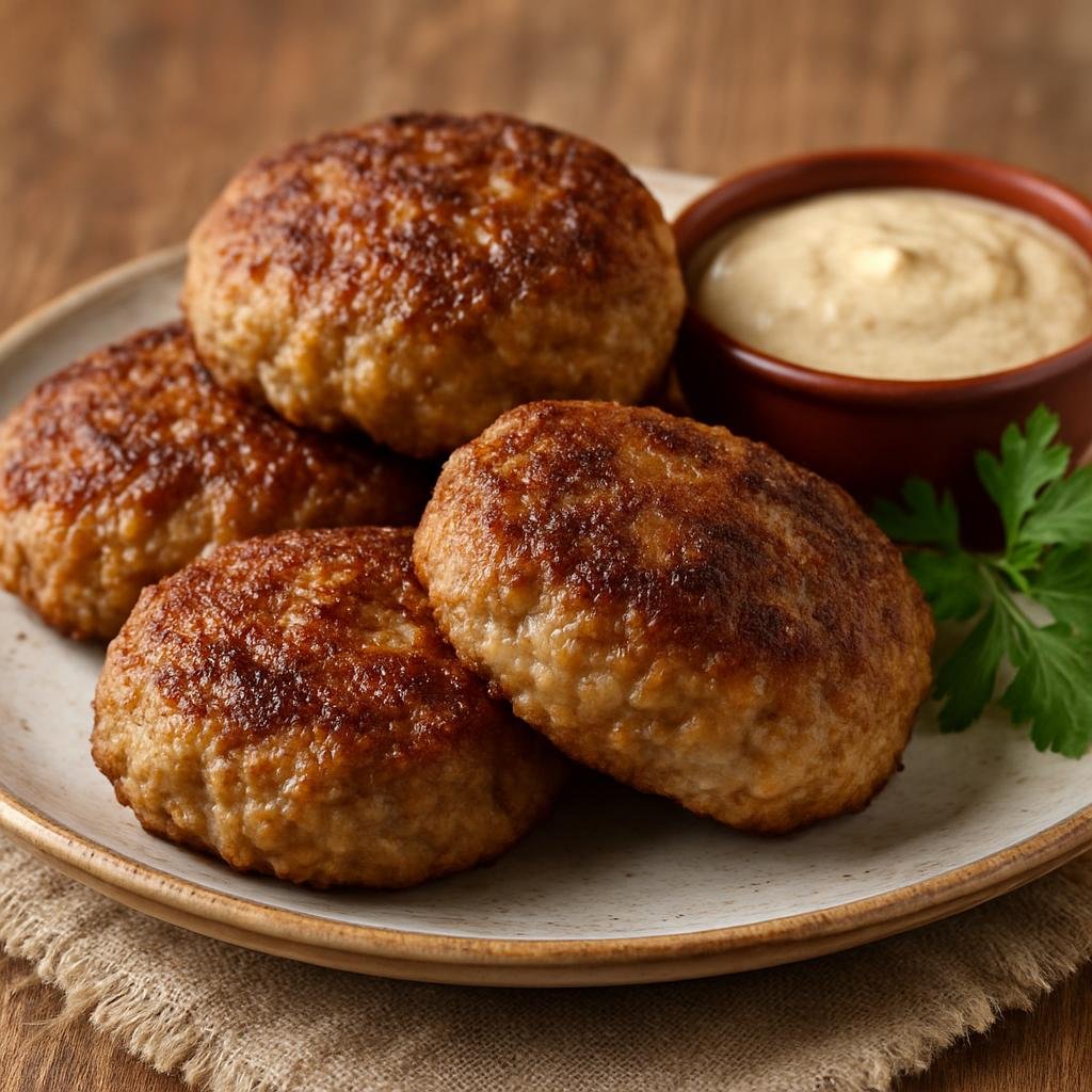 Entree: Russia – Eastern Siberia – Котлеты ➤ Kotlety (Pan-fried Russian ground meat patties made from seasoned meat and breadcrumbs) recipe