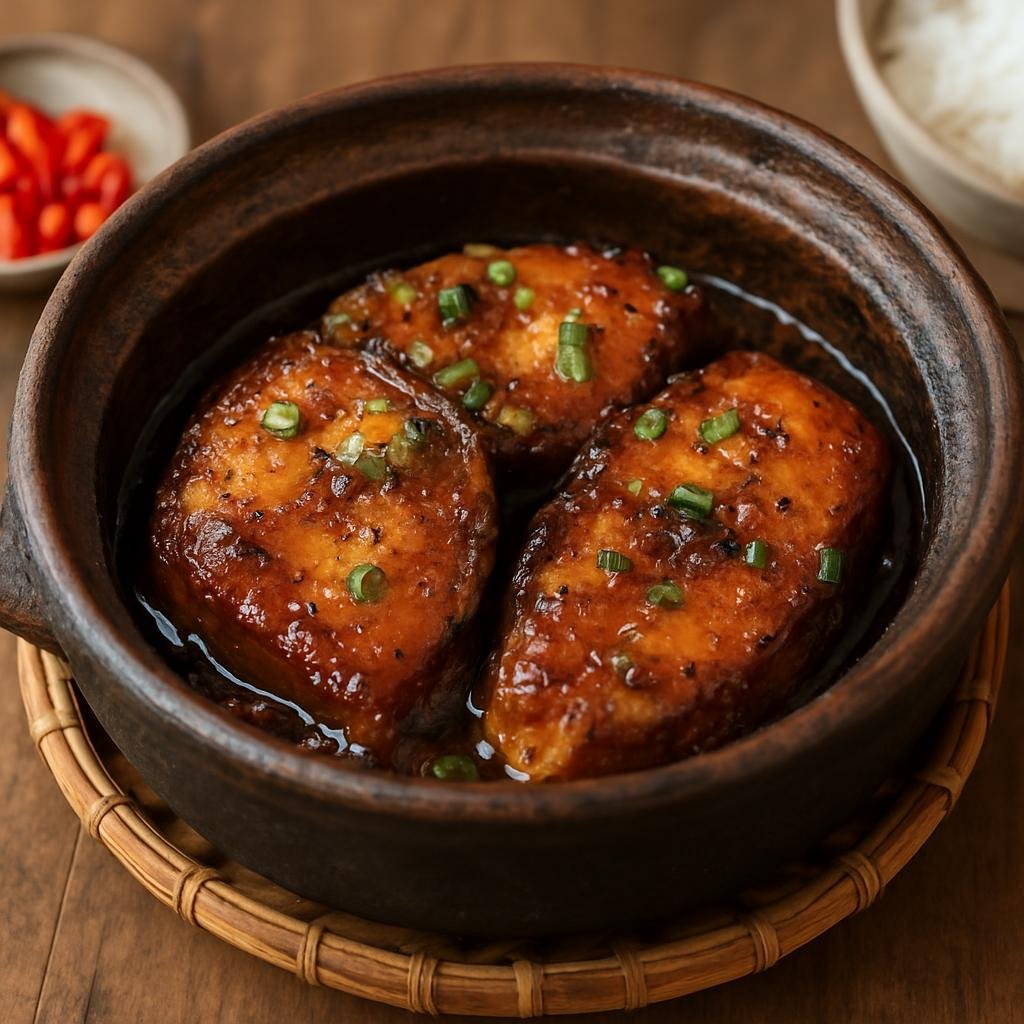 Entree: Vietnam – Saigon / Ho Chi Minh City – Cá Kho Tộ (Caramelized braised fish in a clay pot with savory-sweet caramel and black pepper) recipe