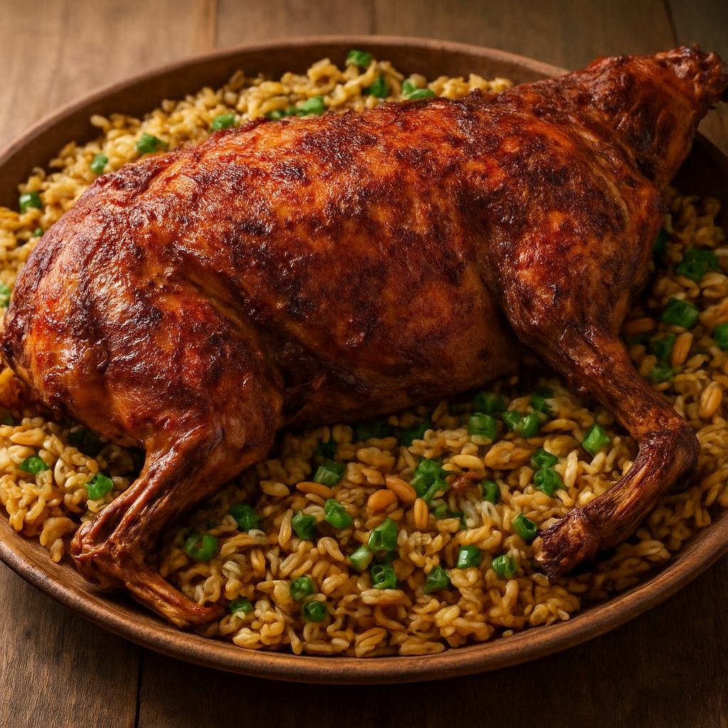 Entree: Morocco – Rif Mountains – مشوي ➤ Mashwi (Whole slow-roasted lamb seasoned with North African spices) recipe