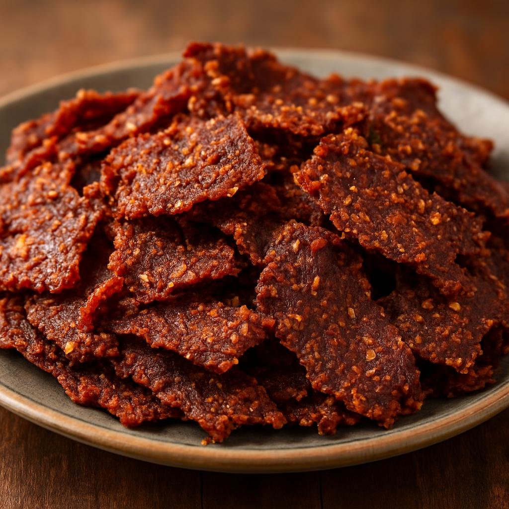 Entree: Nigeria – Middle Belt – Kilishi (Thinly sliced, spicy air-dried beef seasoned with ground peanuts and regional aromatics) recipe