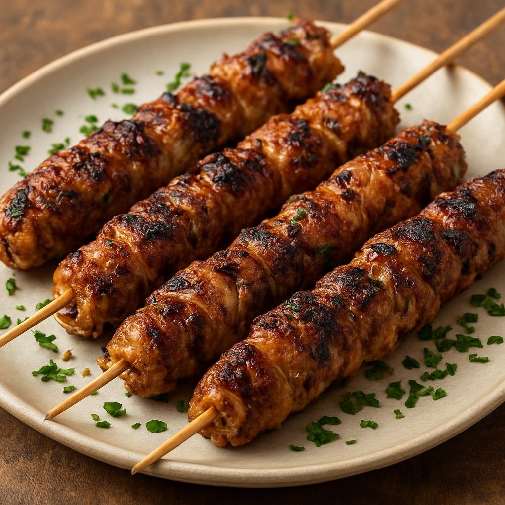 Entree: Morocco – Rif Mountains – بولفاف ➤ Boulfaf (Grilled Rif-style skewered lamb organs wrapped in caul fat) recipe